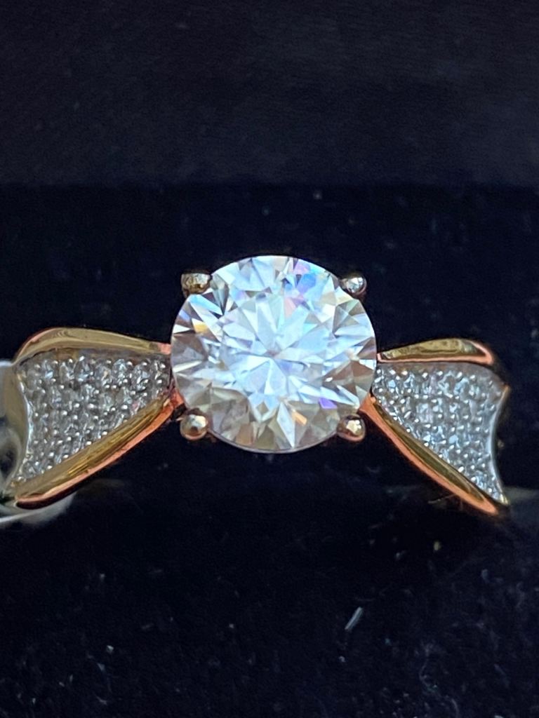 New Moissanite Solitaire ring