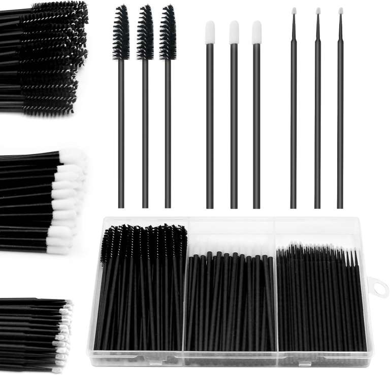 150PCS Disposable Mascara Wands Lip Brushes Micro Applicators Eyelash Extensions
