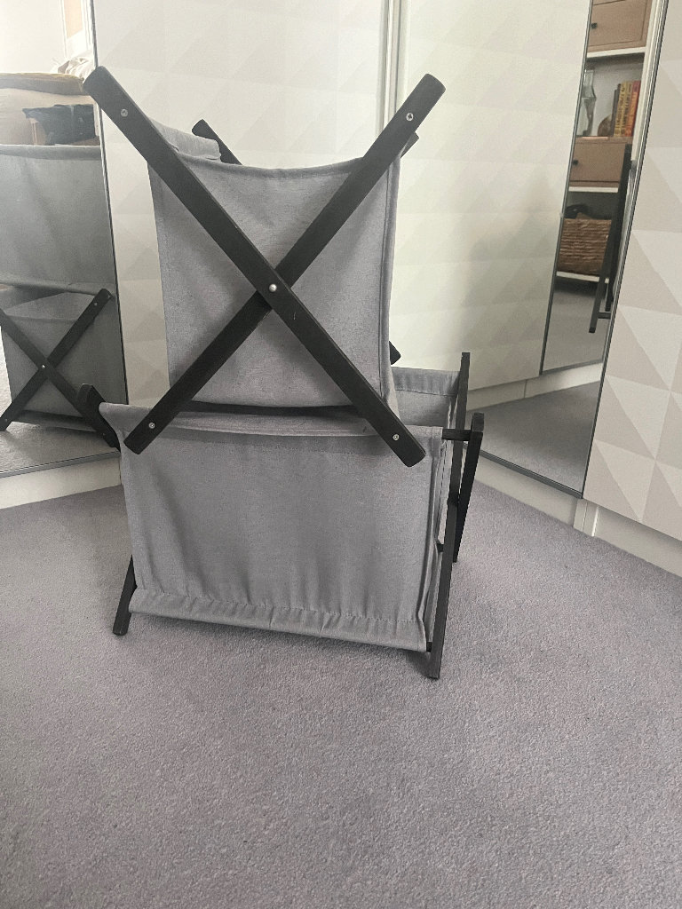2 x foldable fabric storage baskets