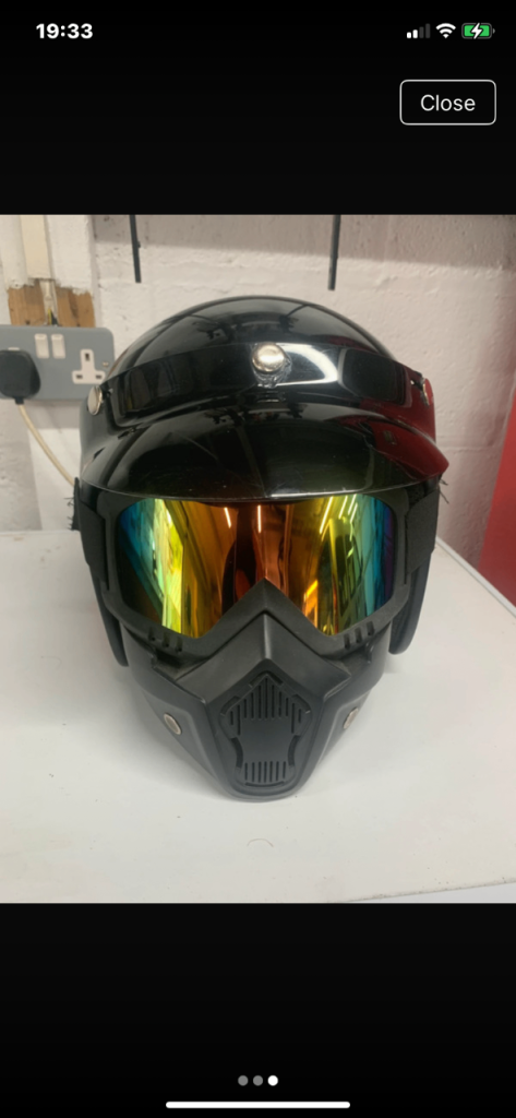 Unique Black Scooter Helmet - World Club Vespa Decals