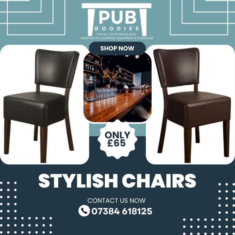 Bar restaurant solid chairs