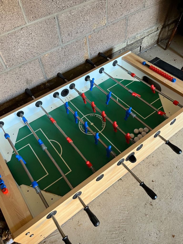 Full size football table.