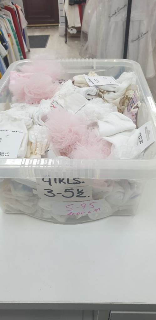 Girls' Clothes Bundle 3-5 1/2 size – White & Pink, Good Condition