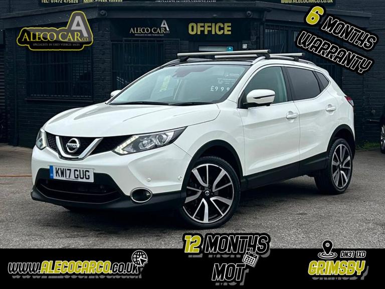 NISSAN QASHQAI 1.6 dCi Tekna White Auto Diesel 2017