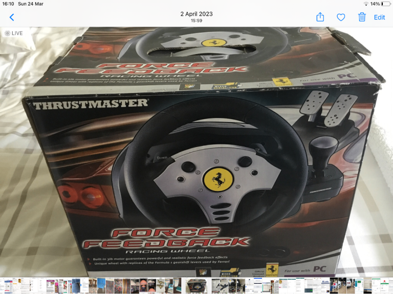Thrustmaster Force feedback Racing wheel & pedals