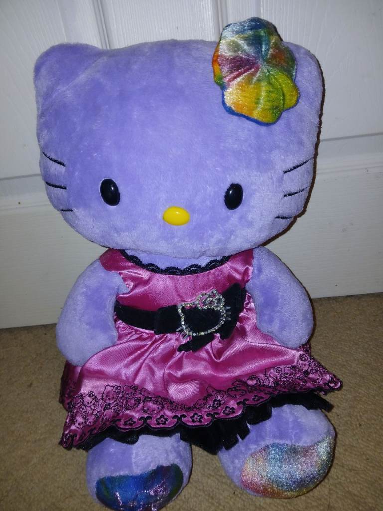 Build a Bear Hello Kitty Purple Love Soft Plush Toy