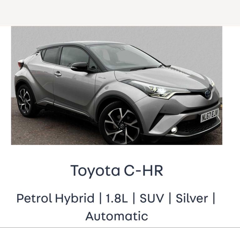 Toyota, C-HR, Hatchback, 2017, Other, 1798 (cc), 5 doors