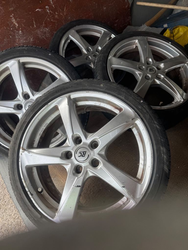 RC ALLOY WHEELS X4 5 stud 18inch brook alloy wheels 