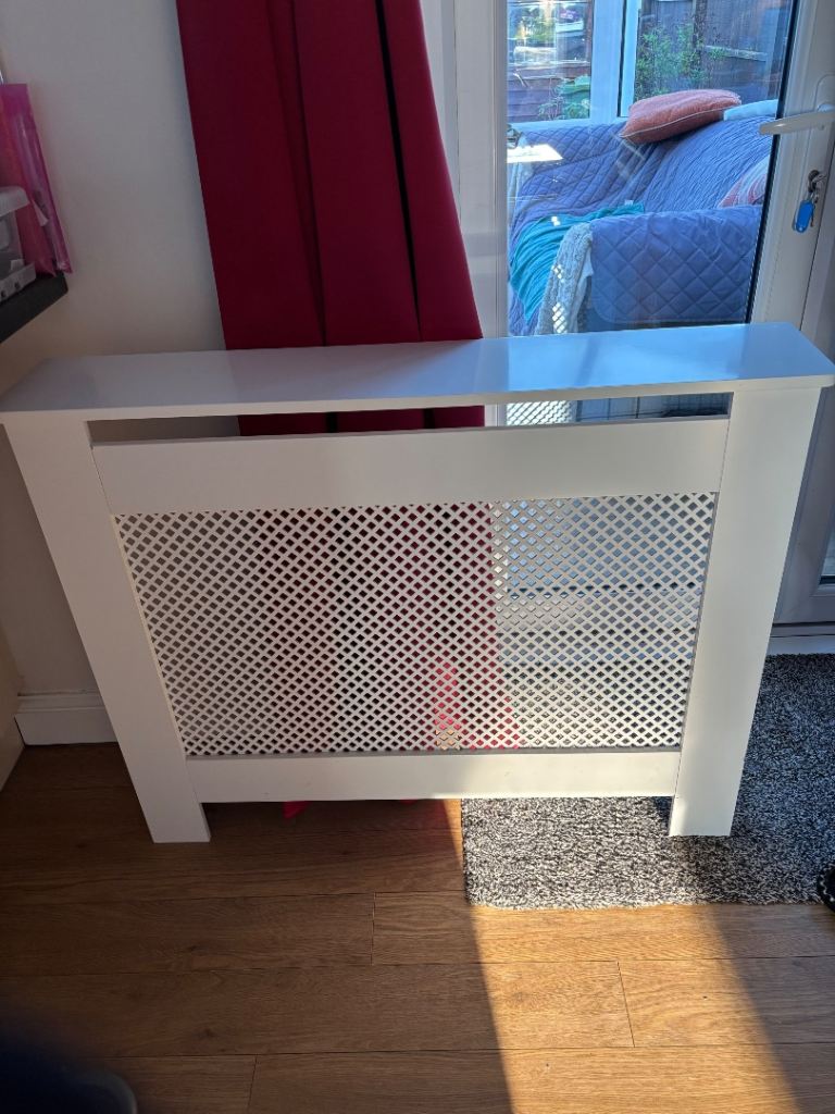 White radiator cover