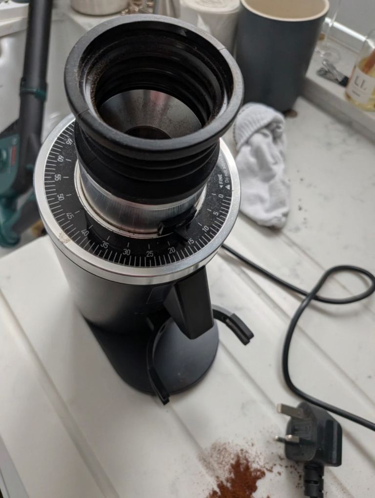 DF54 Espresso Coffee Grinder Single Dose, Black