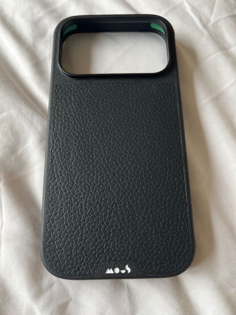 MOUS iPhone 17 Pro Case MagSafe Protective Leather Cover – Black