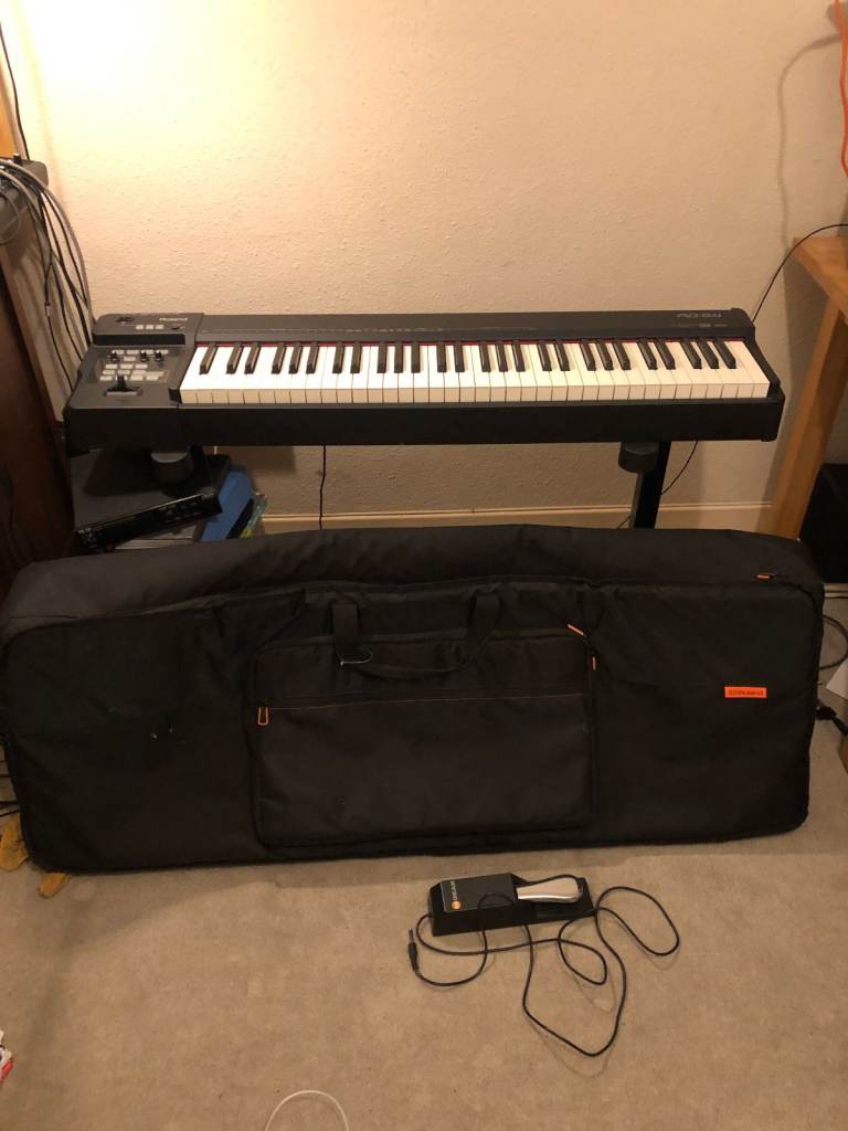 Roland RD-64 electric piano (with sustain pedal, gig bag)