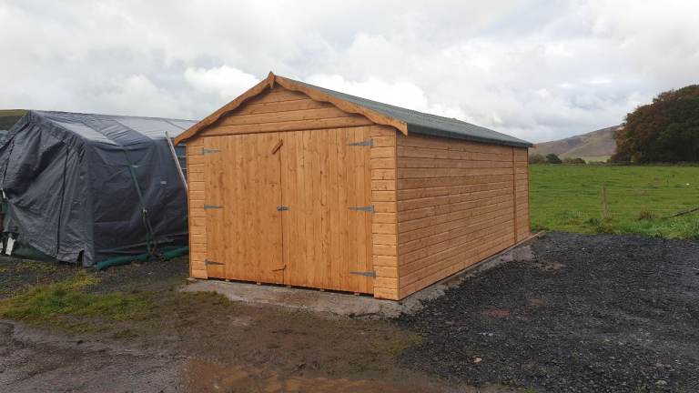 Heavy Duty 16x9 Garage 20mm Log