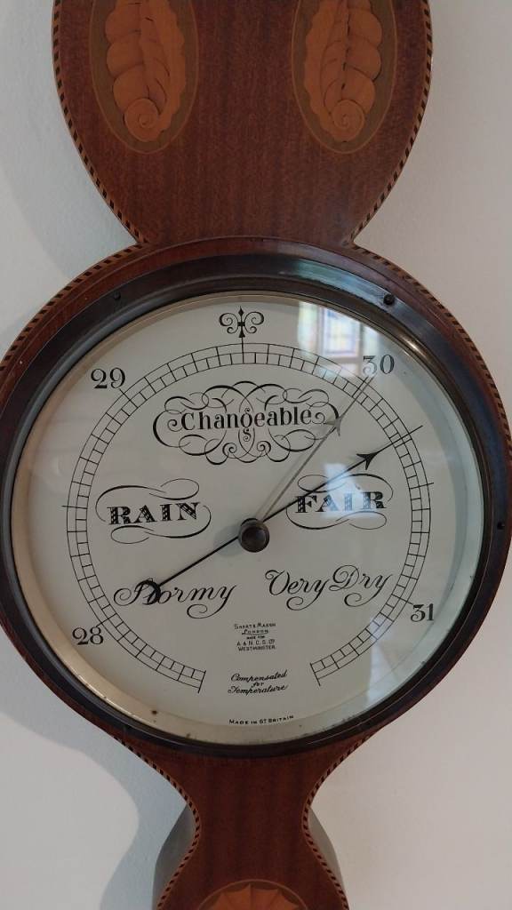 Antique wall barometer
