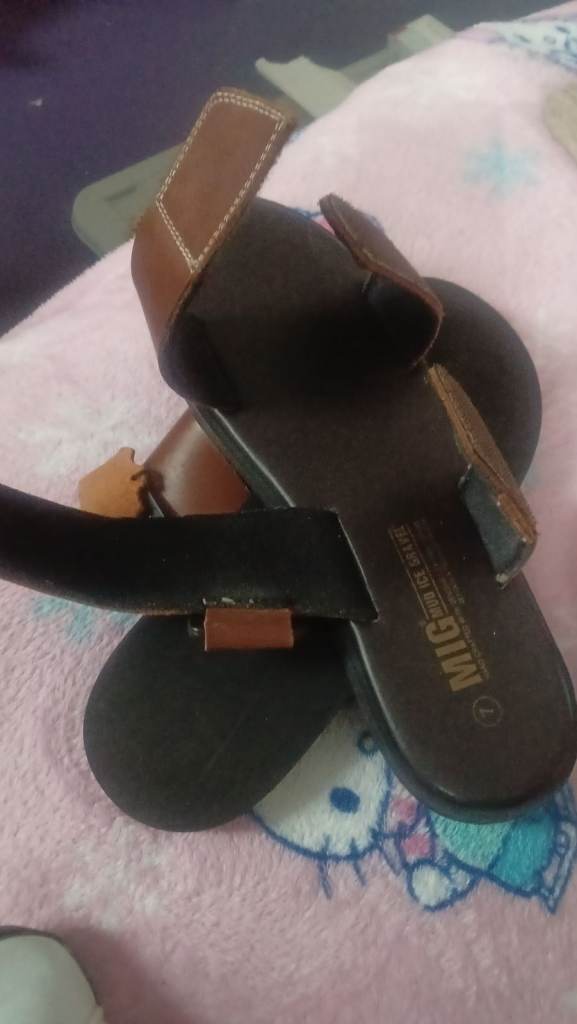 100% leather ladies summer sandals - wide fit