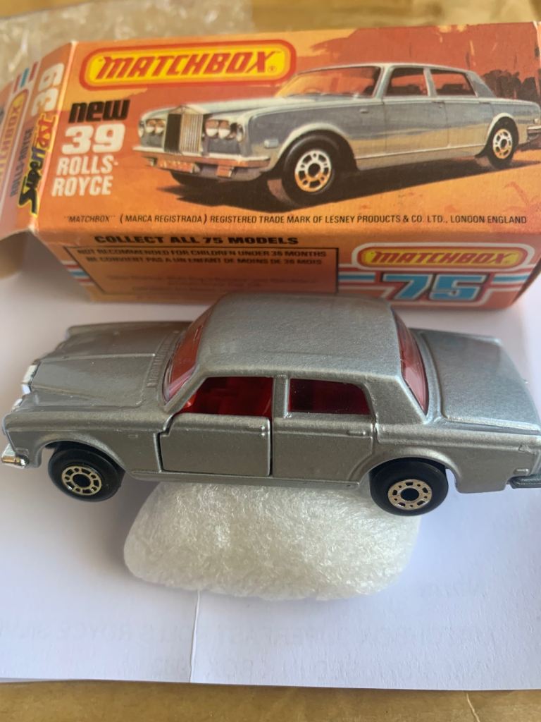 Matchbox Silver Shadow Rolls Royce with box