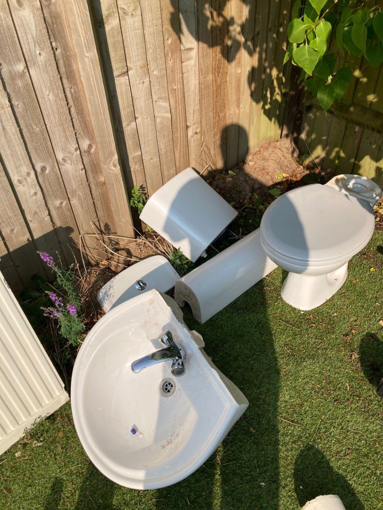 Sink and toilet 
