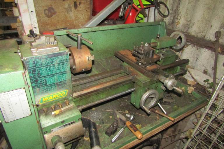 WARCO Metal Lathe engineers  rusty  240 volts