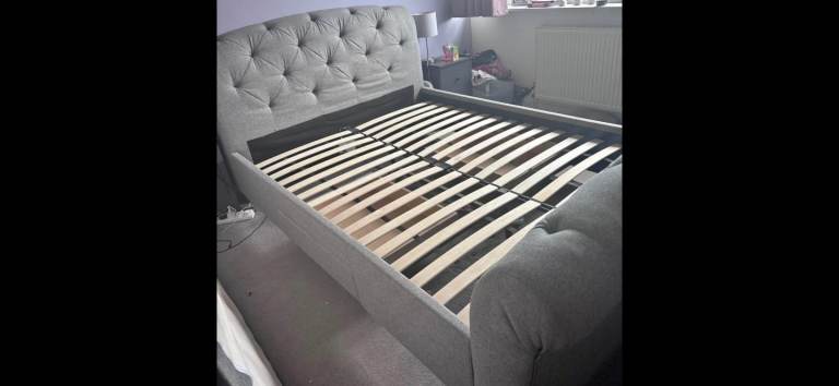 Next sleigh King size bed frame 