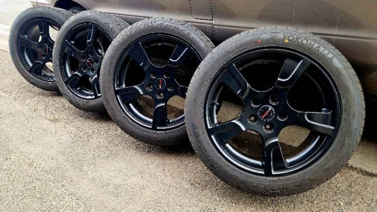 VW TRANSPORTER T5 T6 GENUINE 18 INCH ALLOY WHEELS GREAT CONDITION 
