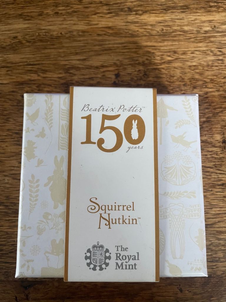 Squirrel Nutkin Ltd edition 50p coin 