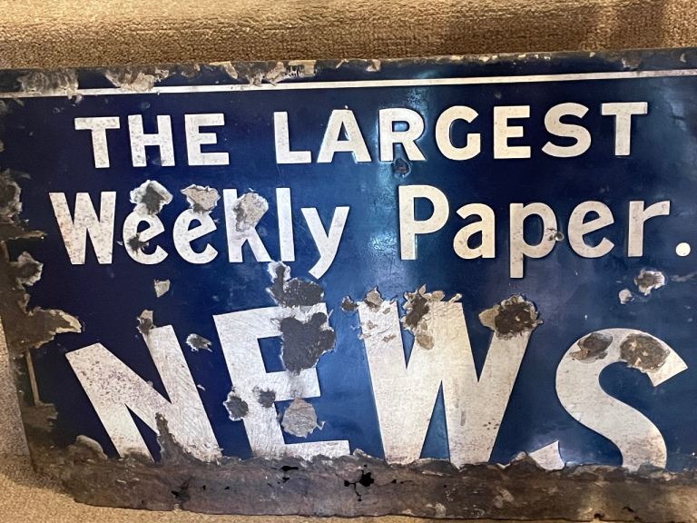 Original Enamel sign 