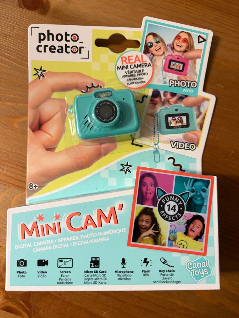 Photo Creator Mini Cam Digital Camera Funny Effects Turquoise