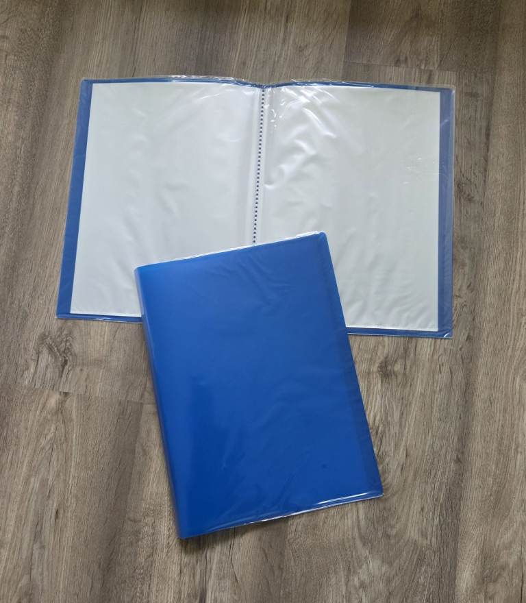 38 Blue Poly Pocket Display Books, 20 Pockets In Each Book