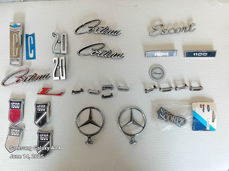 FORD & MERC VINTAGE  CAR  BADGES