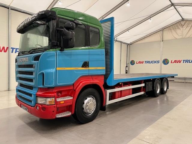 Scania R420 6x2 10 Tyre Rear Lift Flatbed 