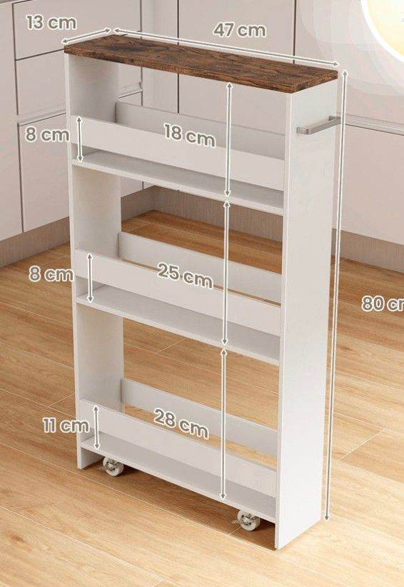 Kitchen storage trolley 