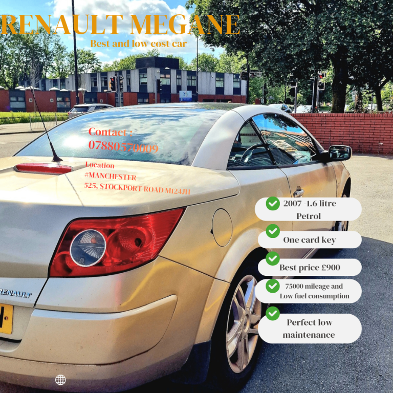 Renault, MEGANE, Convertible, 2007, Manual, 1598 (cc), 2 doors