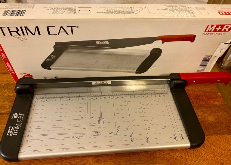 M+R TRIM CAT Lever Cutter Paper Trimmer Guillotine
