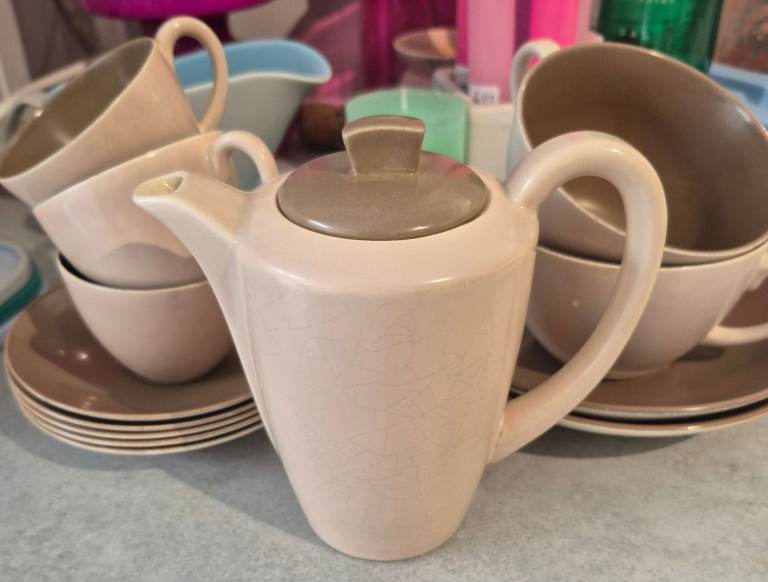 Poole Pottery C54 Tea Set – Good Condition