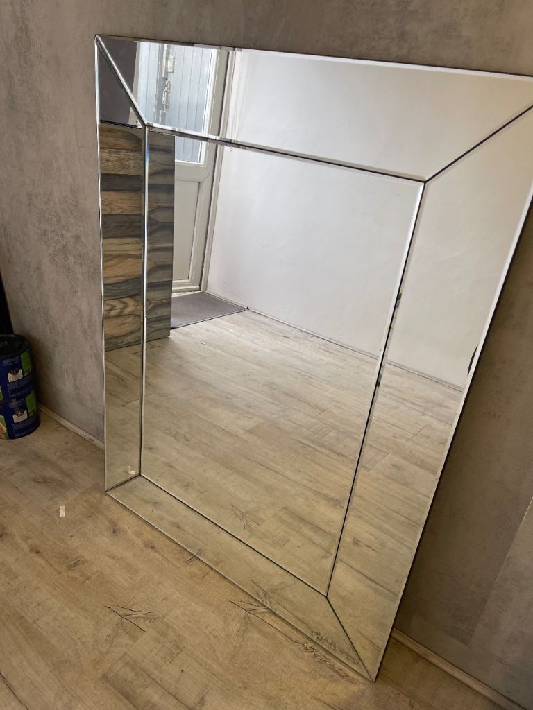 Large bevelled mirror