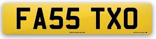 Private Cherished number plate (FA55T XO)