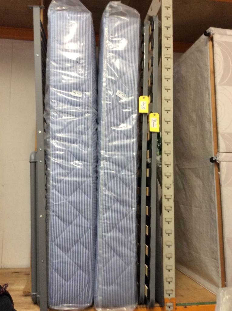  2 Single Metal Bed Mattress & Headboard #62964& #62965 £110 each
