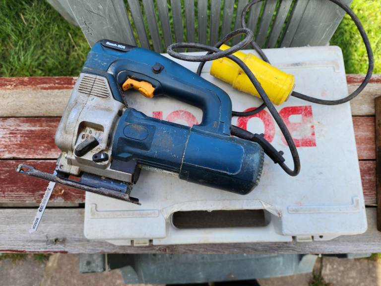 Used 110v SDS Blade Change Bosch Jigsaw PST 580 - Comes with Case,  Allen key and 3 blades