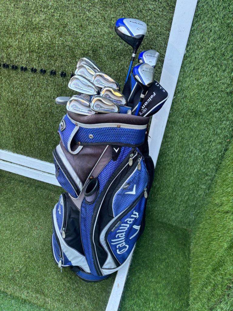 Ladies Falcon Full Set (5–SW) + Driver, Hybrids & Callaway Cart Bag UK delivery available