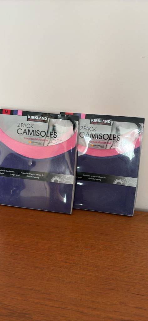 Kirkland 2-Pack Cotton Stretch Camisoles - New