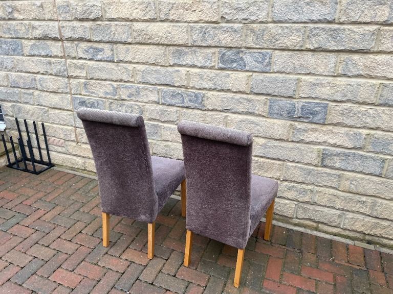 2 x Oak furniture Dining chairs