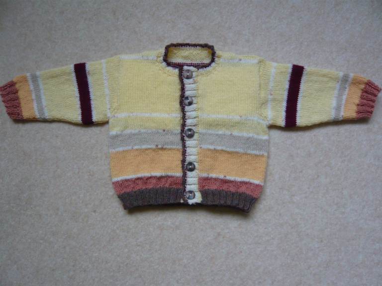 Cardigan - baby boy, brand new, hand knitted
