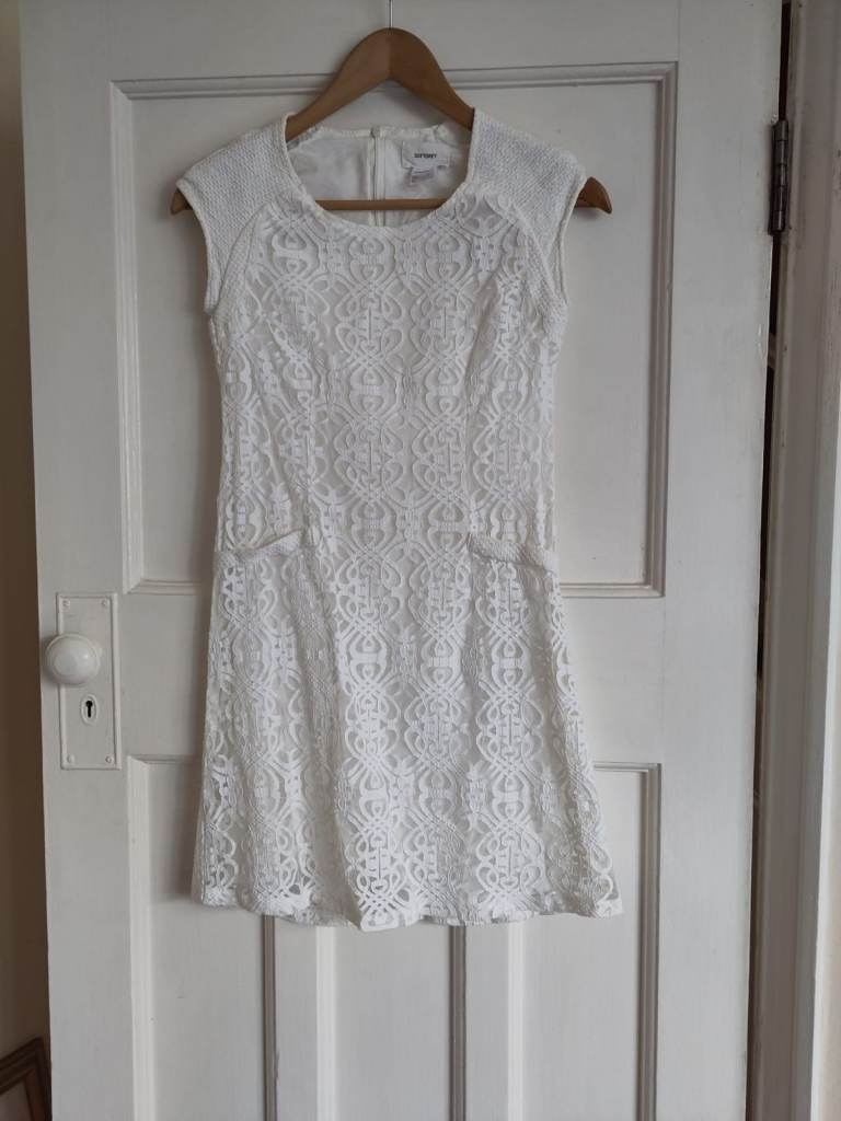Cream Lace Dress by Soft Grey from La Redoutee