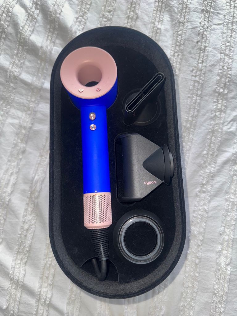Dyson supersonic hair dryer blue blush