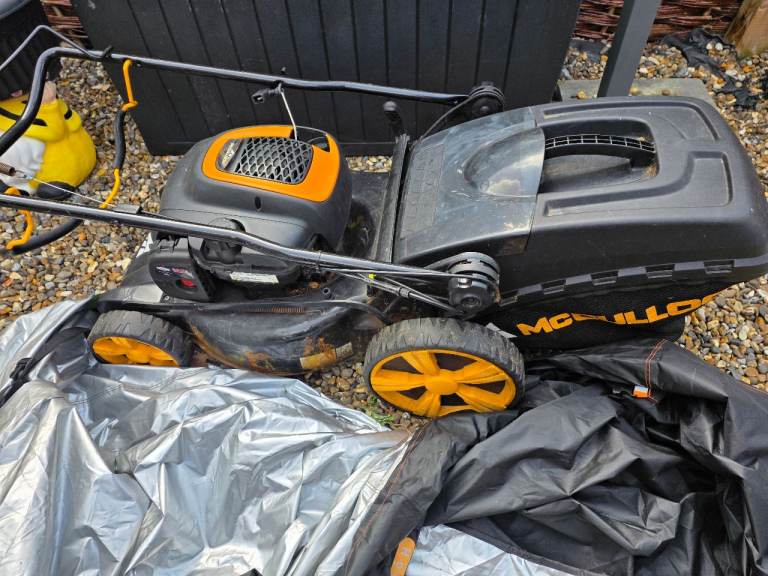 McCulloch Lawnmower – Black and Orange, Good Condition