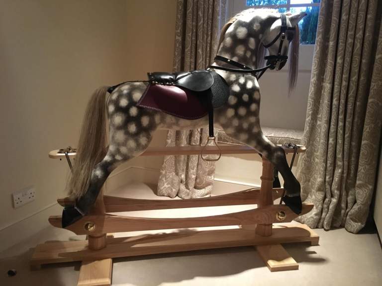 Classic Grey Dapple Rocking Horse – Good Condition