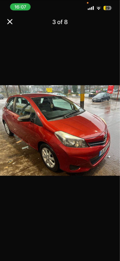 Toyota, YARIS, Hatchback, 2012, Manual, 1329 (cc), 3 doors