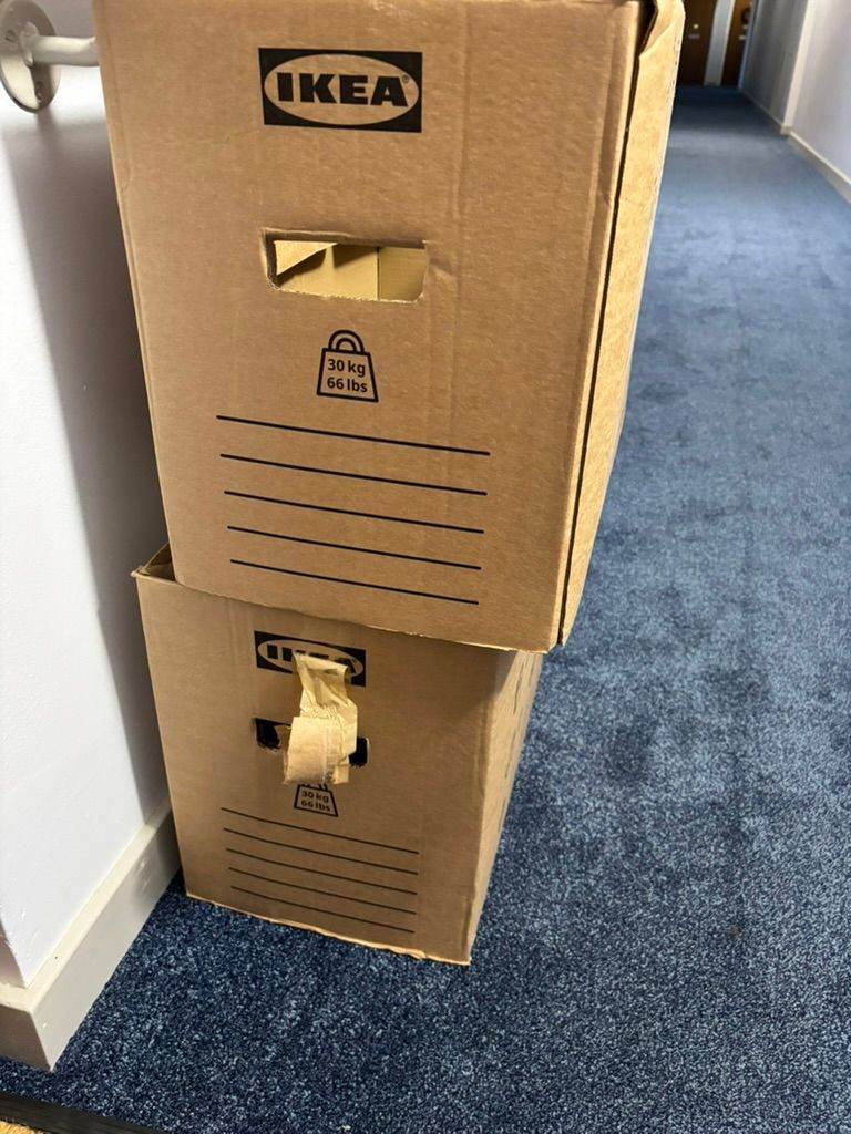 Moving house boxes from IKEA