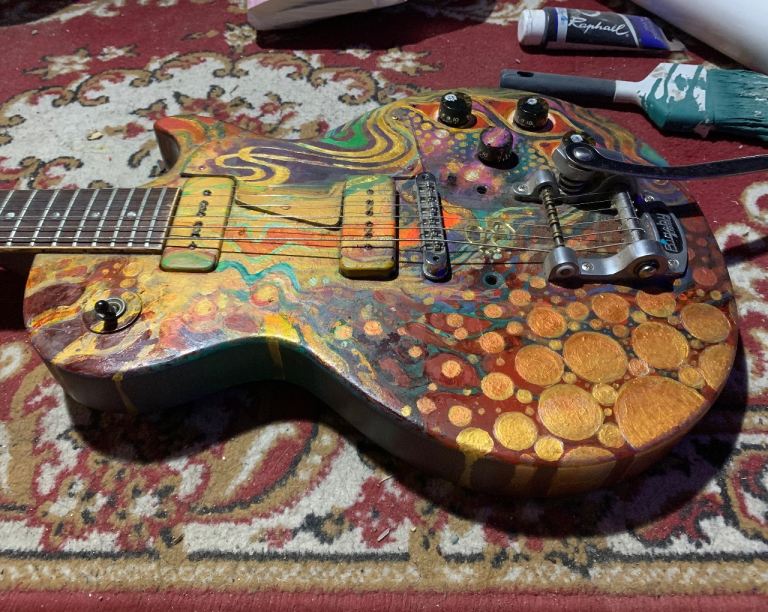 image for 1978 Gibson Les Paul Special 55-77 USA RARE Hand painted