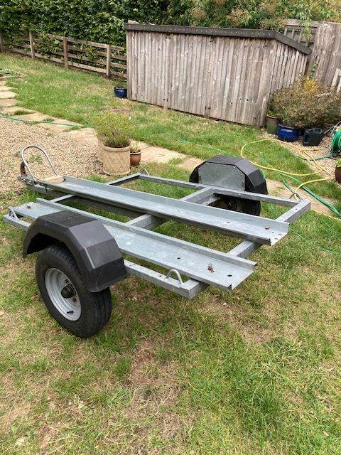 Heavey duty motorbike trailer